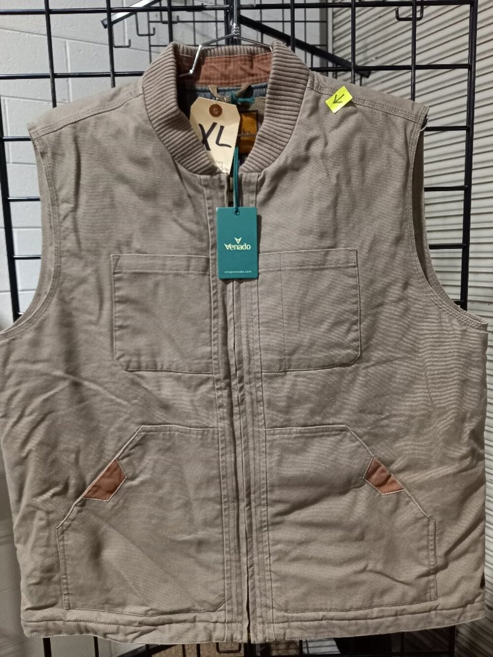Concealed Carry Canvas Vest - Light Olive | XL
